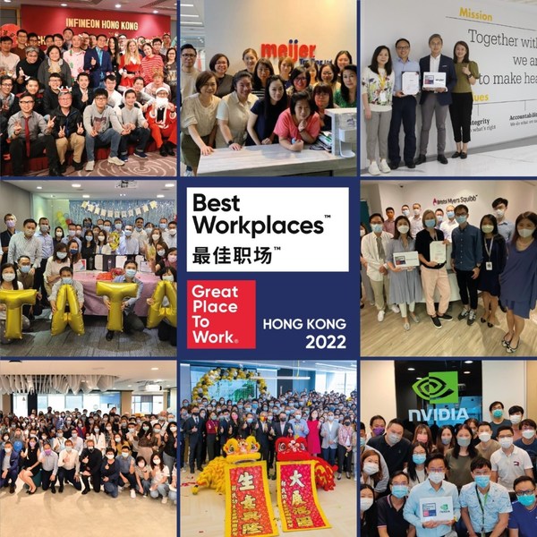 卓越職場&reg; 「2022年香港最佳職場™」獲獎機構