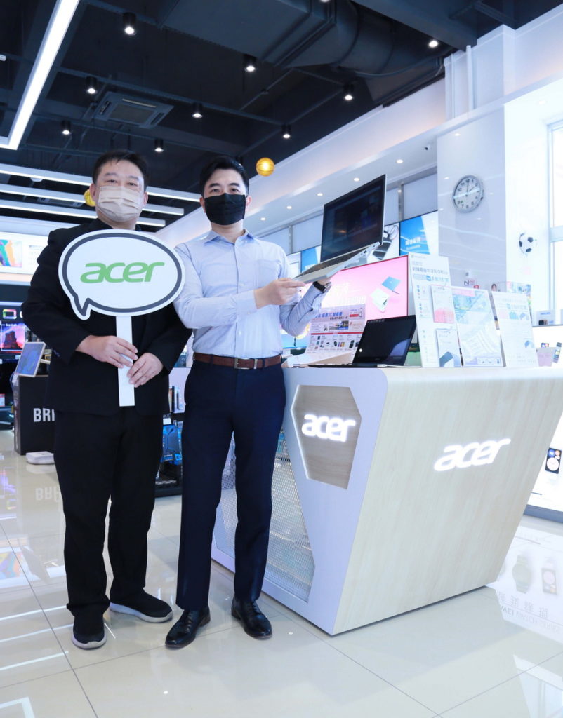 全國電子攜手Acer共創環境永續，全國電子引進Acer 環保筆電Aspire Vero商品，同為環境永續ESG 盡一份心力