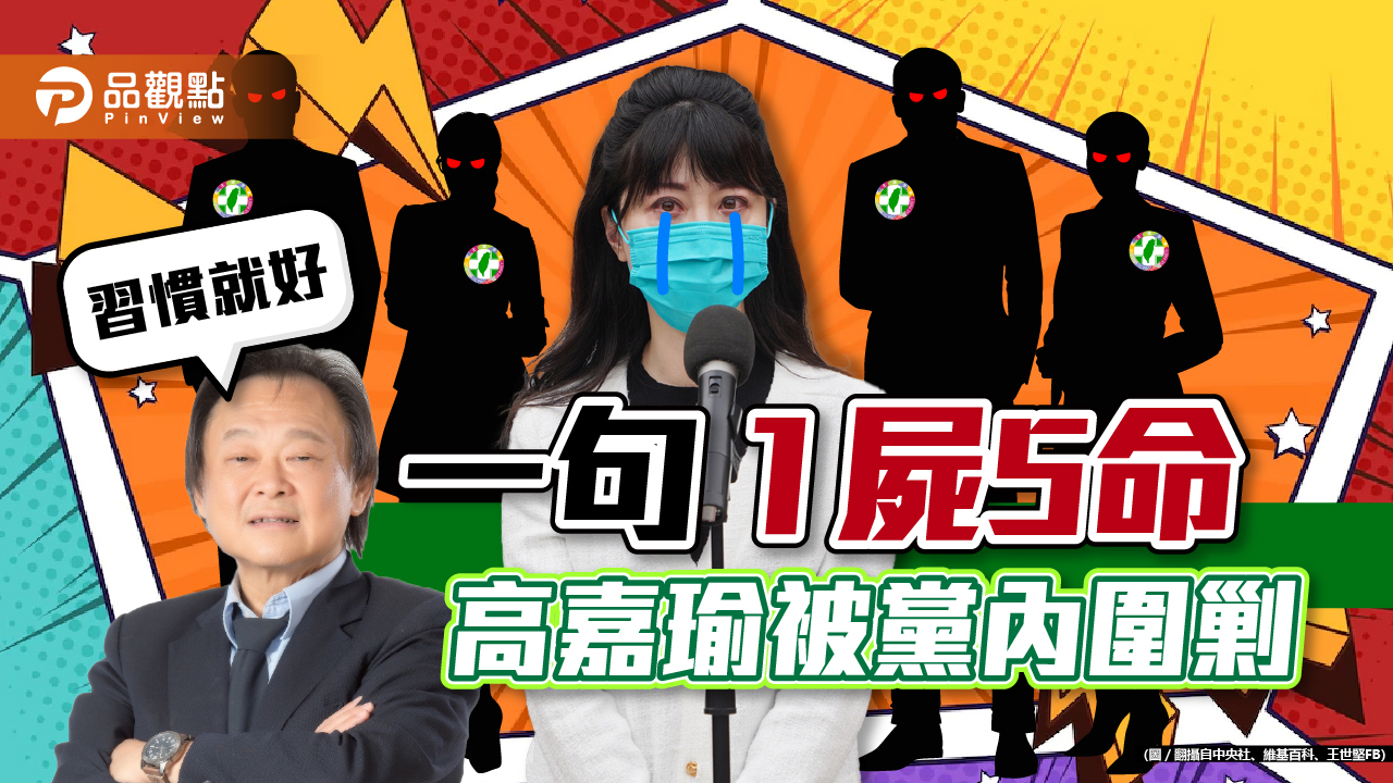 高嘉瑜白目,論文案1屍5命,王世堅支持:孤鳥多保重!|政治