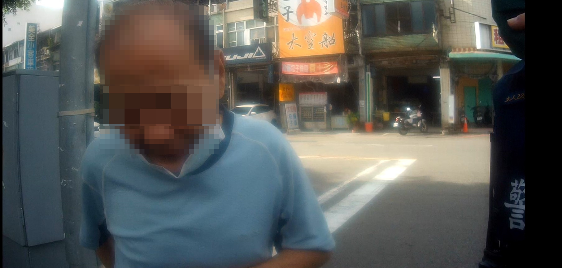 圖片說明：臺中市政府警察局第二分局立人派出所還原八旬翁遭家暴真相烏龍一場。(記者謝榮浤翻攝) 