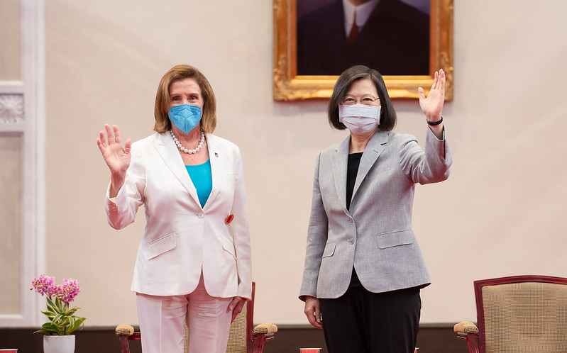 蔡英文總統今（3）日上午接見美國聯邦眾議院議長裴洛西（Nancy Pelosi）訪團（圖／總統府）