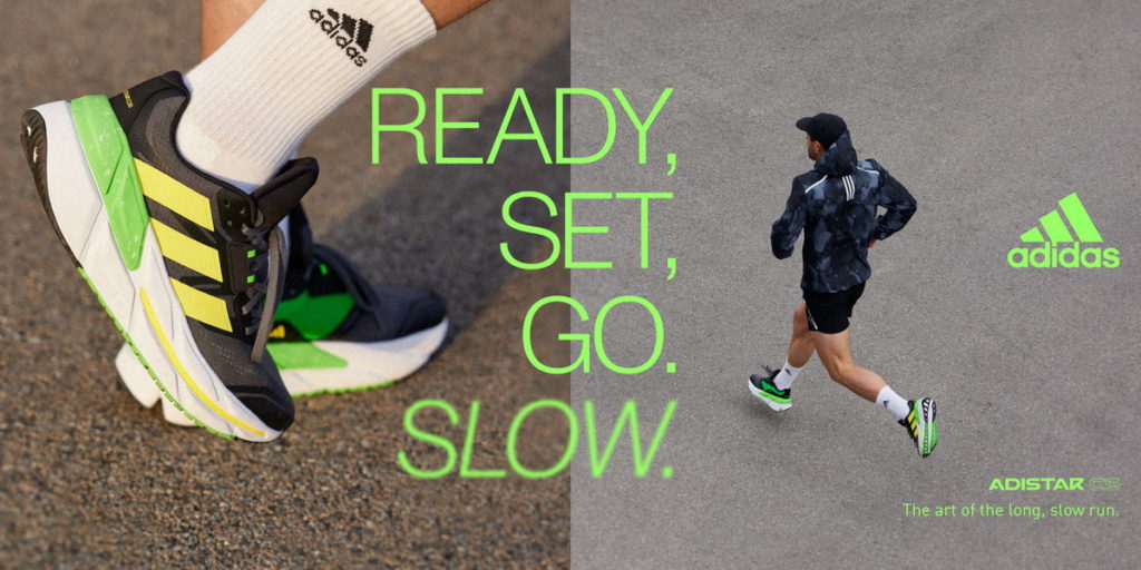 adidas近日推出 Adistar CS跑鞋,是款幫助跑者探索距離潛力的長距離慢跑訓練鞋款