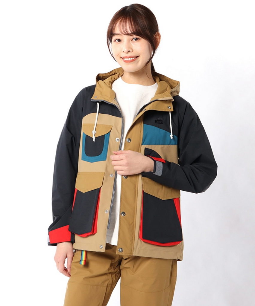 CHUMS Gore-Tex INFINIUM Camping Parka抗水外套 Black Crazy (正) $8,880