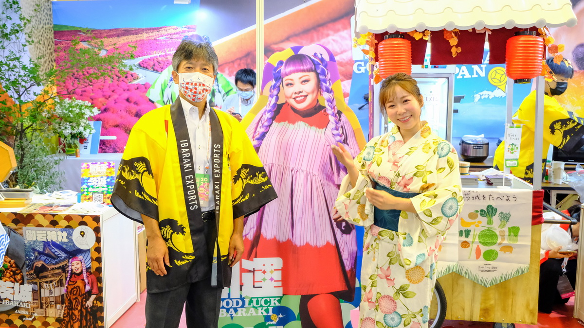 日本茨城縣代表石川仁先生特地飛抵台灣參加美食展推廣茨城縣農特產