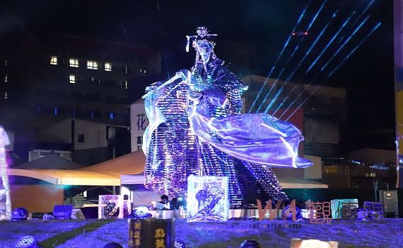 虎尾中元文化祭「素還真燈光秀」啟燈 即日起至8月14日在虎尾圓環閃亮登場