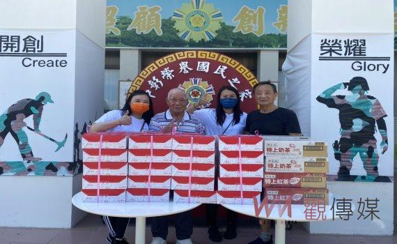 榮民是她的父親!榮眷夏美玲贈中彰榮家父親節蛋糕歡度父親節