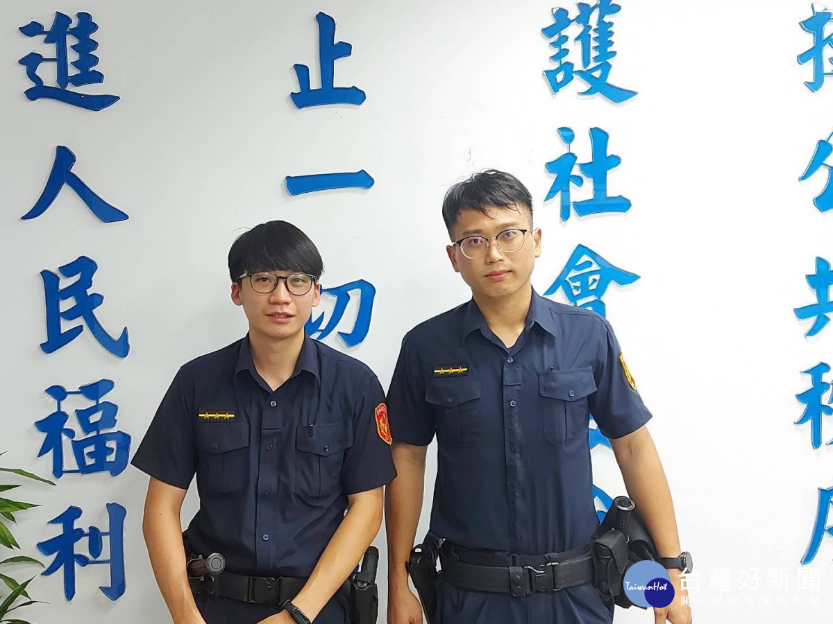 橋頭派出所警員潘慶翰、郭子廷獲報立即前往處理,最終在另一停車場找到報案人的機車/警方提供