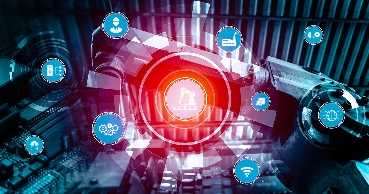 Industry 4.0 technology concept - Smart factory for fourth indus