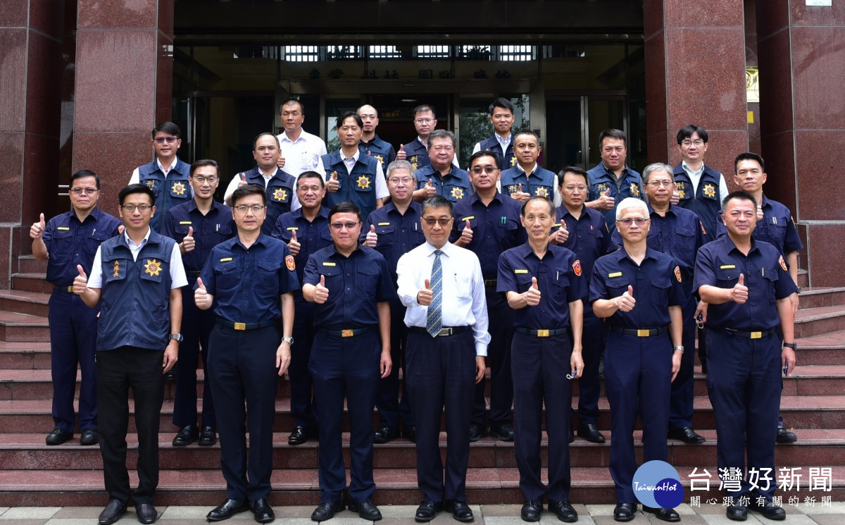 內政部長徐國勇赴嘉縣警局期勉員警查賄制暴工作／警方提供