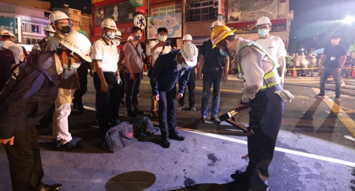 高雄工地塌陷 市府第一時間成立前進指揮所 鄰近住戶20人安全撤離安置 後續續向建商追究責任