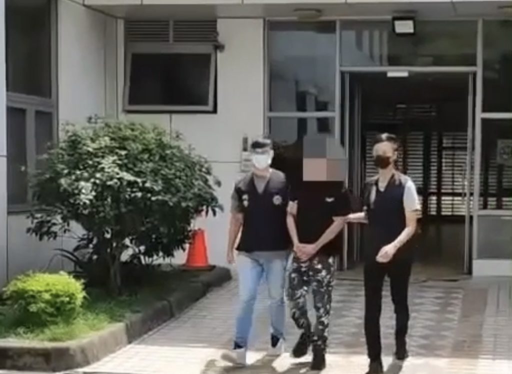 移送嫌犯畫面