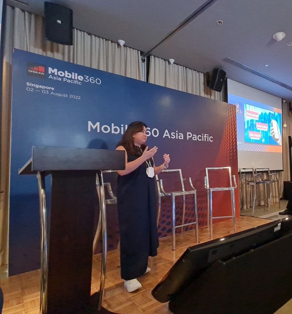 GCash總裁兼首席執行官Martha Sazon在最近於新加坡舉行的GSMA Mobile 360亞太金融科技峰會上分享了GCash註冊用戶達到6600萬的里程碑 GCash總裁兼首席執行官Martha Sazon在最近於新加坡舉行的GSMA Mobile 360亞太金融科技峰會上分享了GCash註冊用戶達到6600萬的里程碑