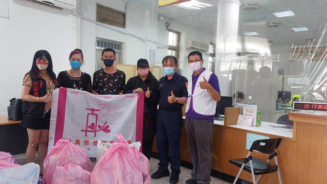 台中警第一分局 唯真慈善關懷協會合作 中元愛心物資慰問關懷