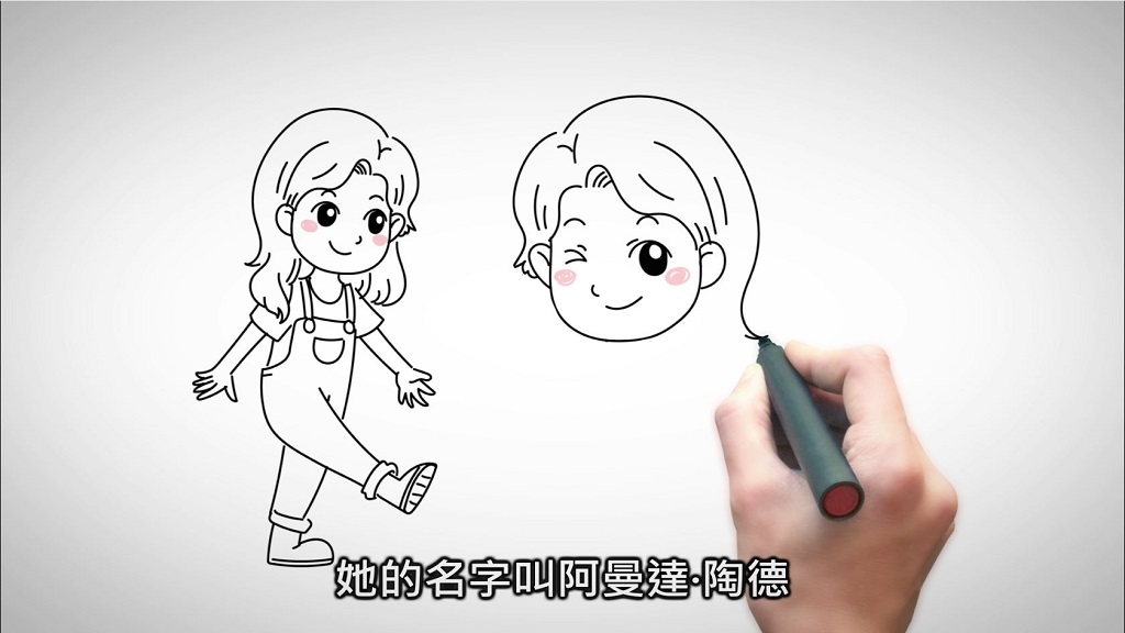 影片說明:中市警以案例製成動畫影片,敘述少女阿曼達如何落入受騙陷阱成為性私密影像外流的受害者,更指出他人網路霸凌行為亦是悲劇的主要原因,此為片段。(記者林㤈輝翻攝)