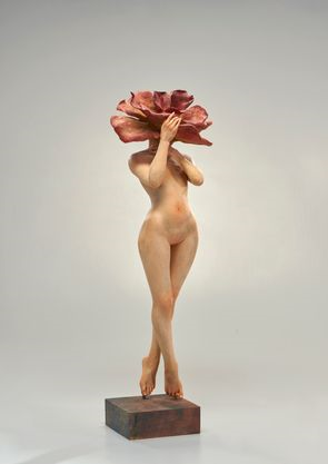 作為一枝花，我要 As a flower, I want to 桂楠木、油彩.jpg