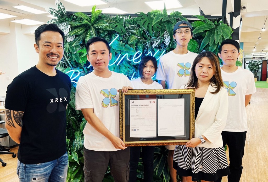 加密貨幣平台XREX通過ISO/IEC 27001資安管理系統認證