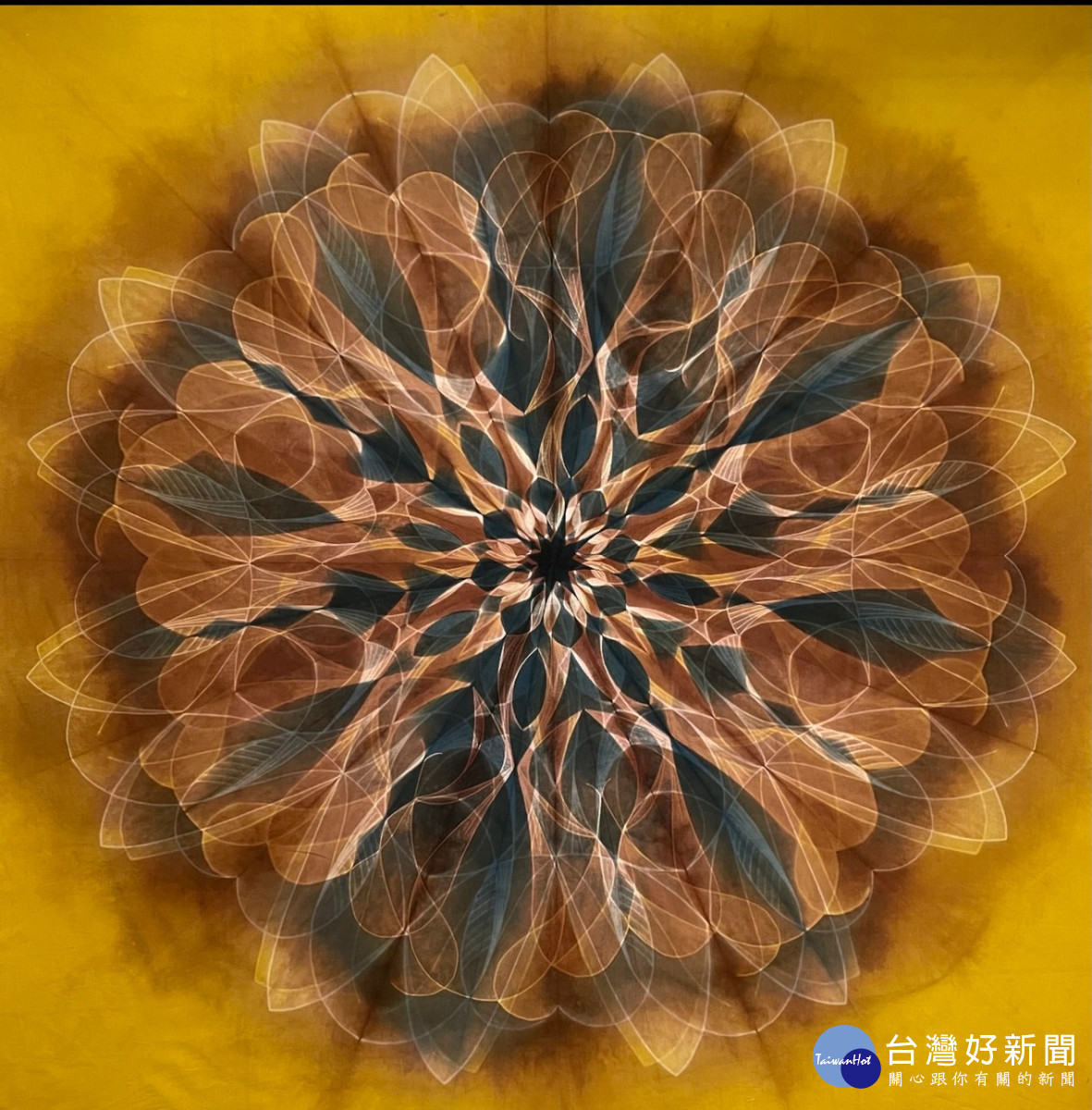 劉俊卿 變 縫紮植物染。圖/彰化生活美學館提供