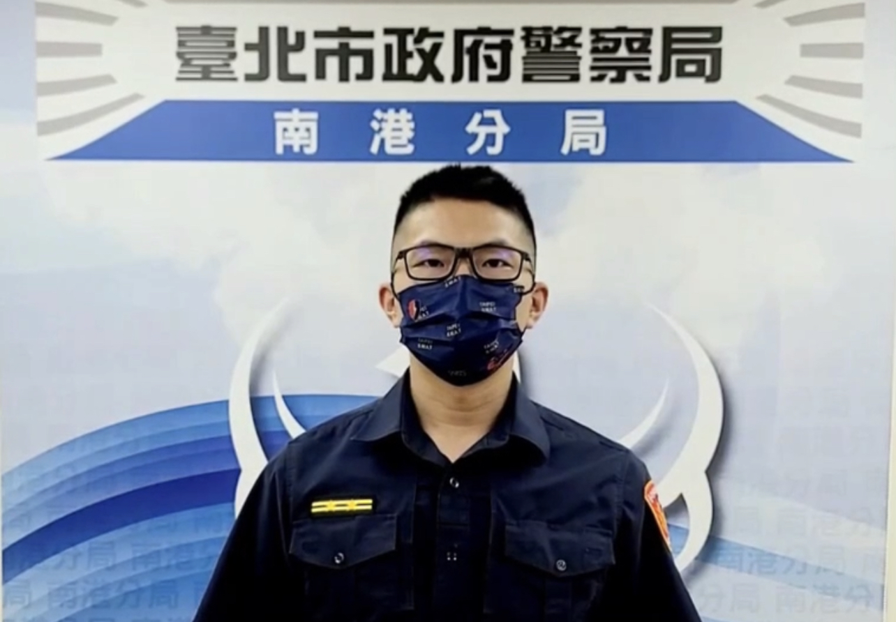 圖:玉成派出所所長蔡維哲說明