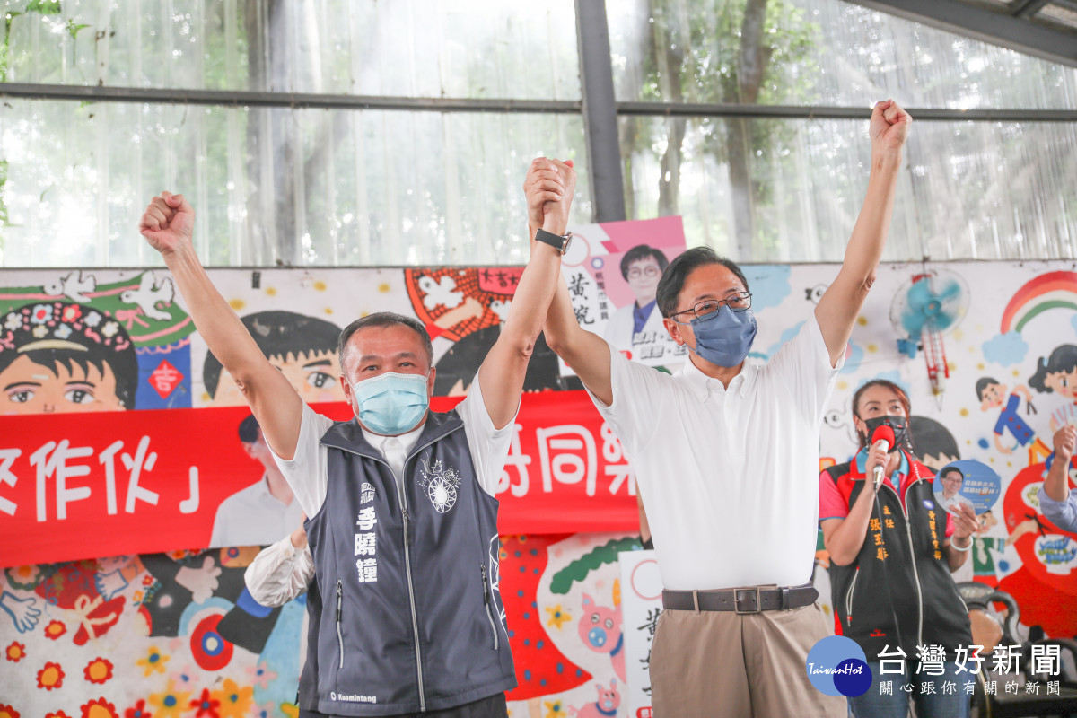 張善政:增加桃園工作機會 打贏年底選戰(張善政和副議長李曉鐘)