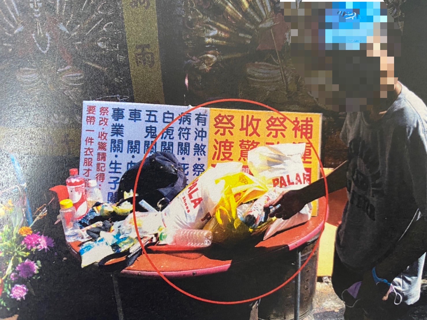 賴姓慣竊選定無人商店或趁攤商無人看管之際，搜刮財物及商品，得手後逃逸(相片提供:士林分局)