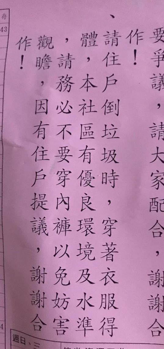 倒垃圾不能隨便,口罩要戴,穿內褲不宜出門 /波新聞