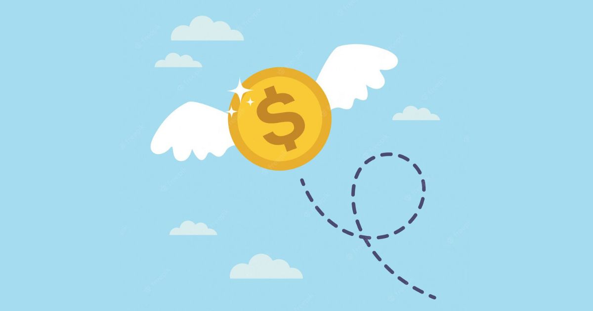 1200-coin-dollar-with-wings-flying-sky-lost-money-concept_1270-214