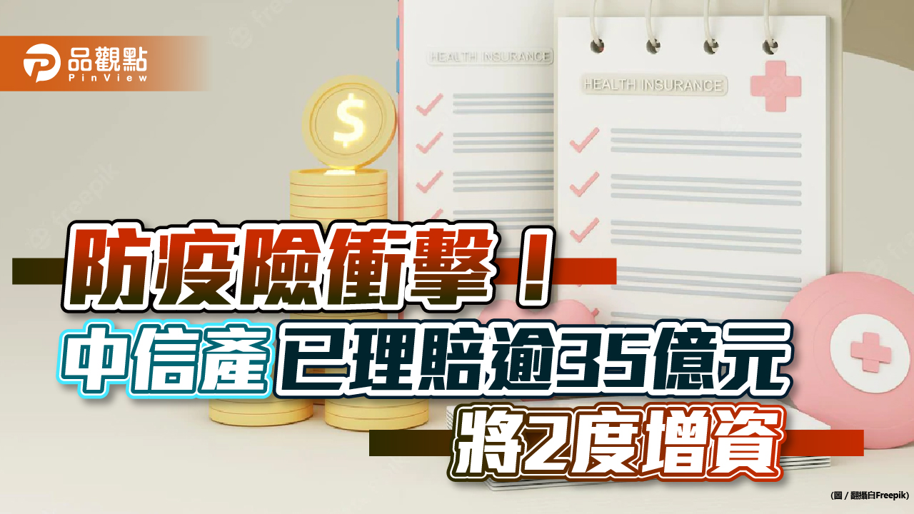 防疫險衝擊！中信產險已理賠逾35億元　規劃2度增資｜財經
