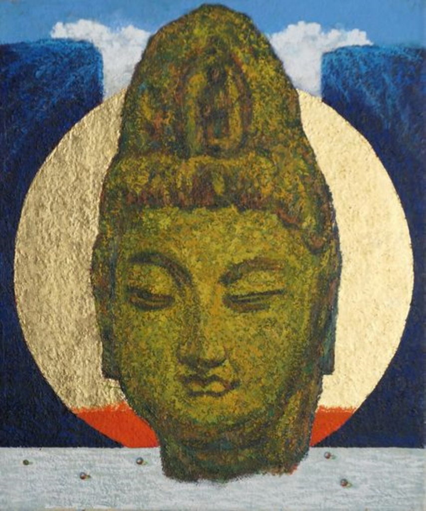 劉洋哲〈觀想〉65x53cm (15F) 油彩、畫布 2022