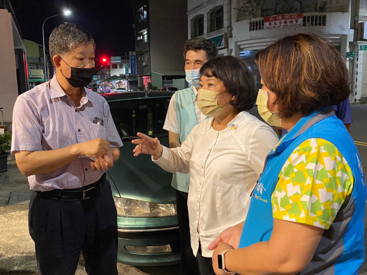 嘉義市長黃敏惠立即要求工務處迅速應變