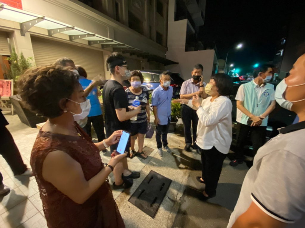 嘉義市長黃敏惠立即要求工務處迅速應變