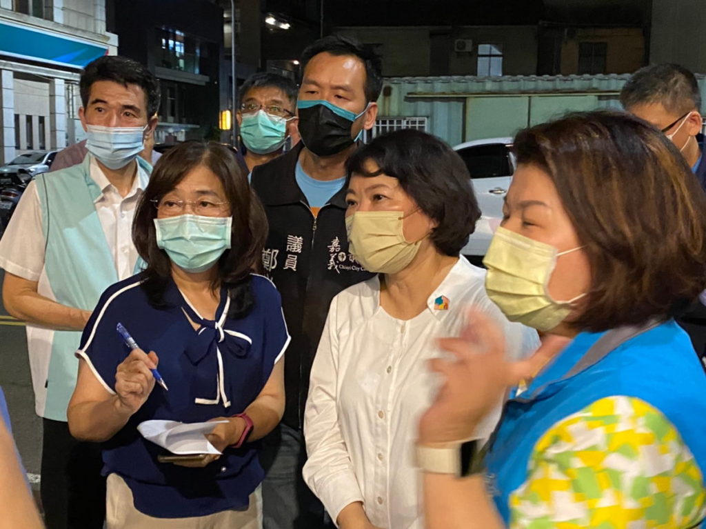 嘉義市長黃敏惠立即要求工務處迅速應變