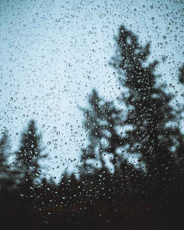 rain droplets on glass