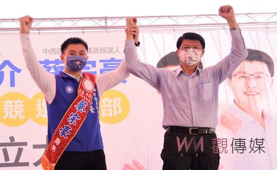 藍營台南中西區這一席 謝龍介力挺蔡宗豪