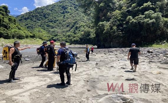 南投縣仁愛鄉武界一線天溯溪體驗失聯5人全數平安尋獲