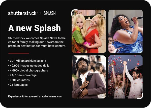SHUTTERSTOCK 將 THE NEWSROOM 品牌更名為 SPLASH NEWS