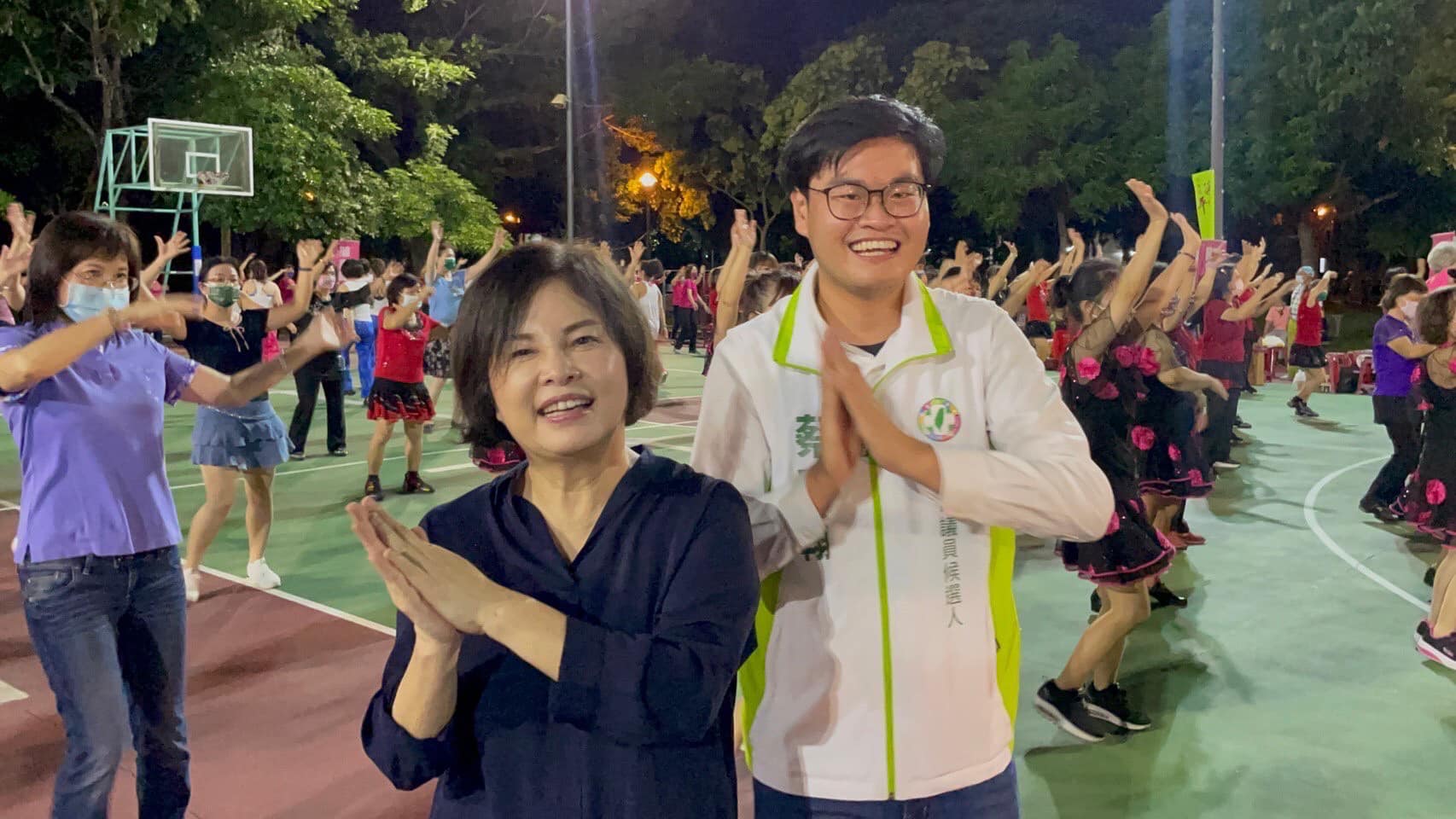 立委賴惠員(左)擔心子弟兵蔡宗翰(右)恐成為派系鬥爭下的犧牲者。蔡宗翰提供