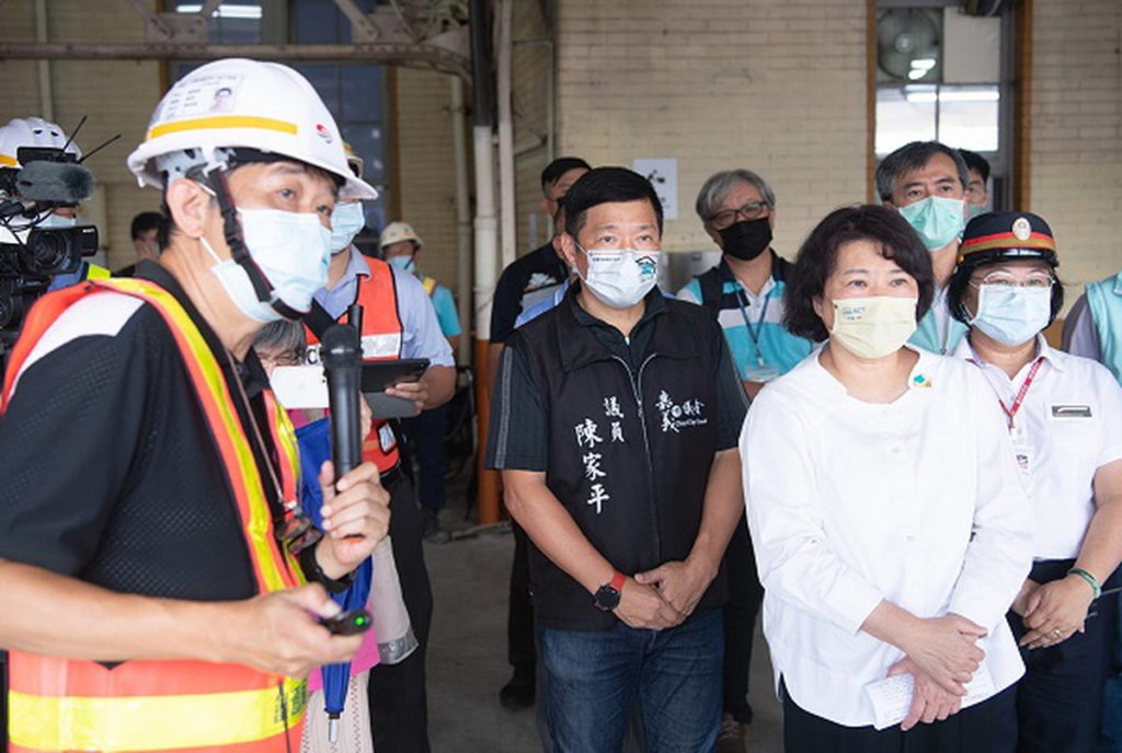 黃敏惠市長視察旅客改道動線