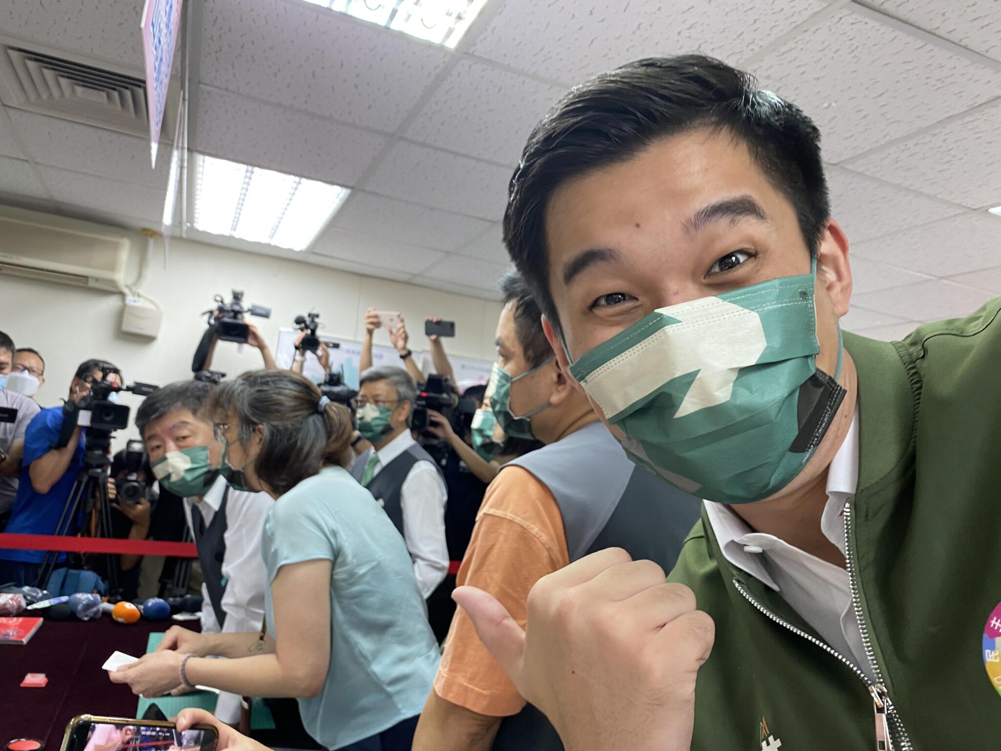 民進黨台北市議員參選人陳聖文。