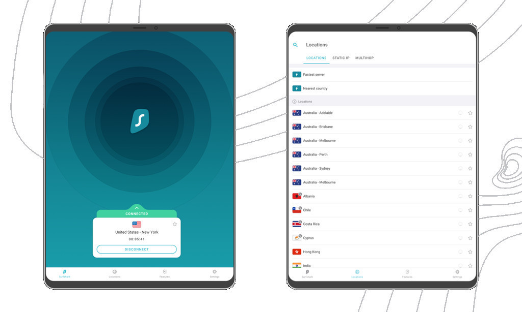 Surfshark採用「無日誌原則」,不會保留用戶資料,讓使用者用得更放心。(圖/Surfshark提供)