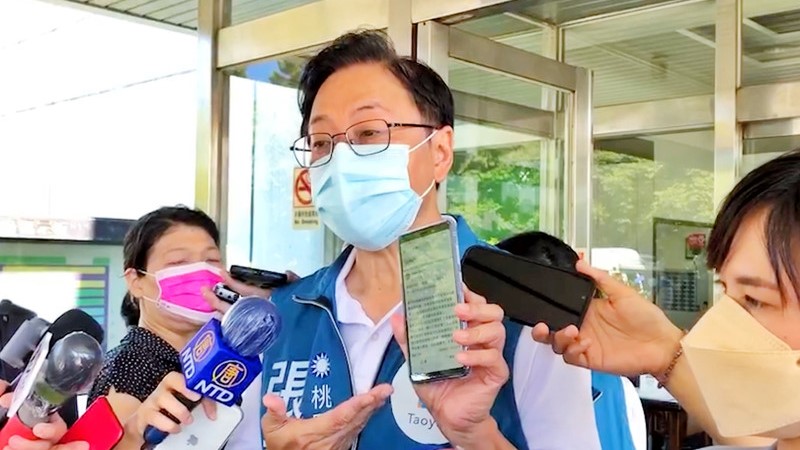 張善政提告鄭運鵬、鄭文燦，圖為昨受訪照片。中央社