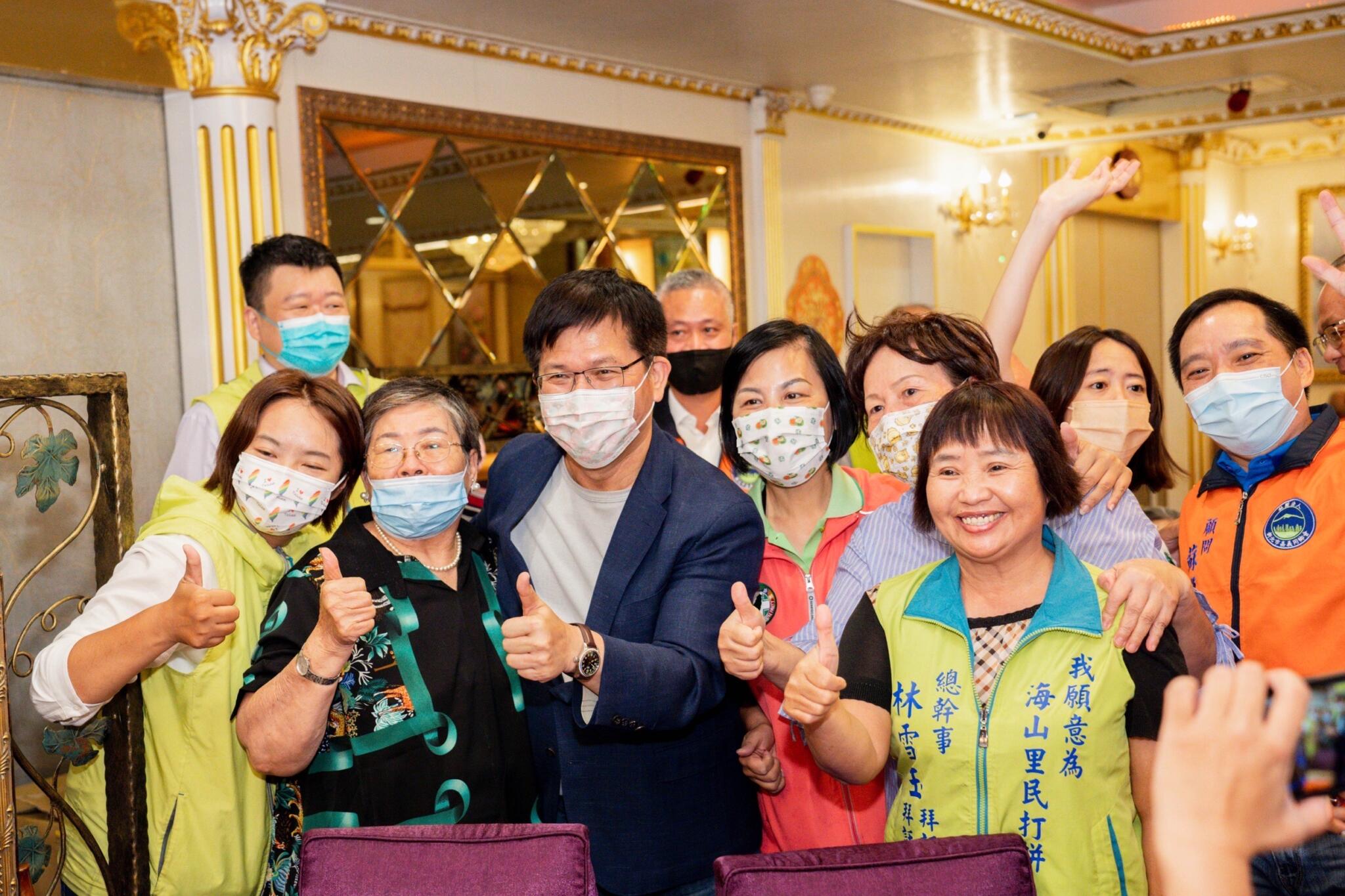 侯友宜顧颱風缺席活動 林佳龍:我當市長一樣也會顧好新北 24 民進黨新北市長候選人林佳龍