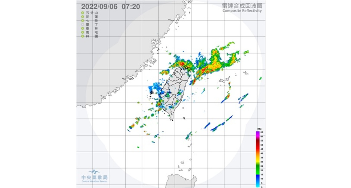 水氣增加   基隆北海岸、東北部地區及其他山區應注意大雨