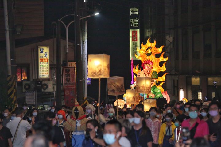最受歡迎的開幕夜祭巡行活動。 圖:臺南市政府觀光旅遊局/提供