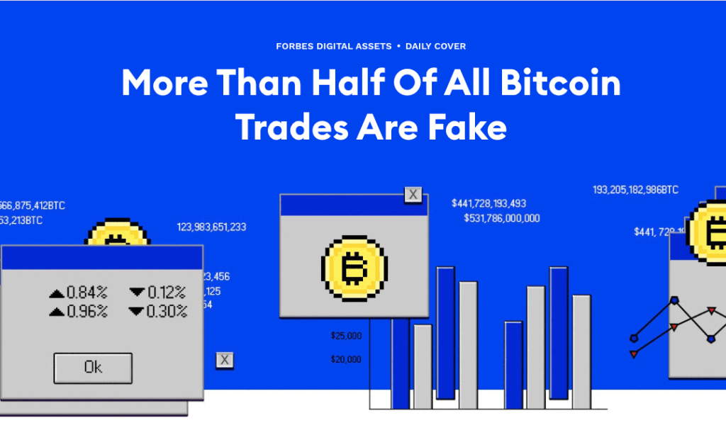 Forbes:超過一半的比特幣交易為偽!多數交易所皆有虛報交易量現象