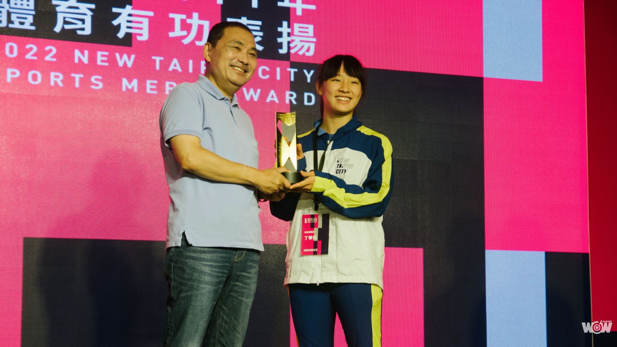 《體壇》新北體育有功表揚 體操師徒檔丁華恬、教練蔡恆政獲獎