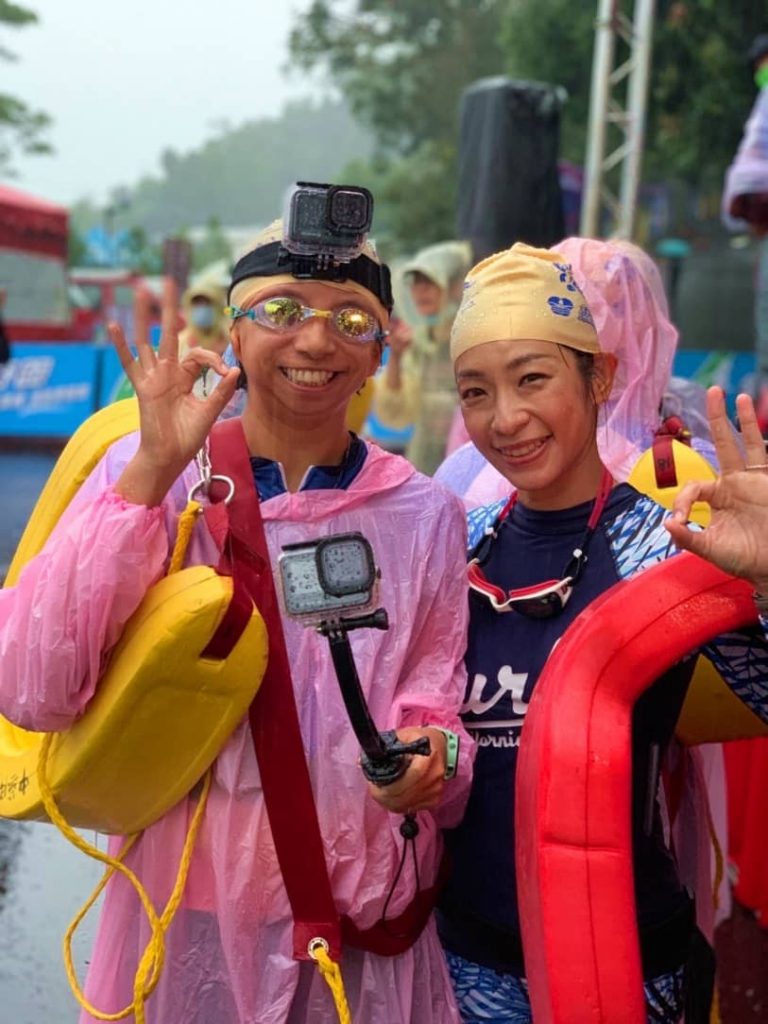 左:聽力障礙運動員 范榮玉、右:知名外景主持人 段慧琳。圖片來源:段慧琳