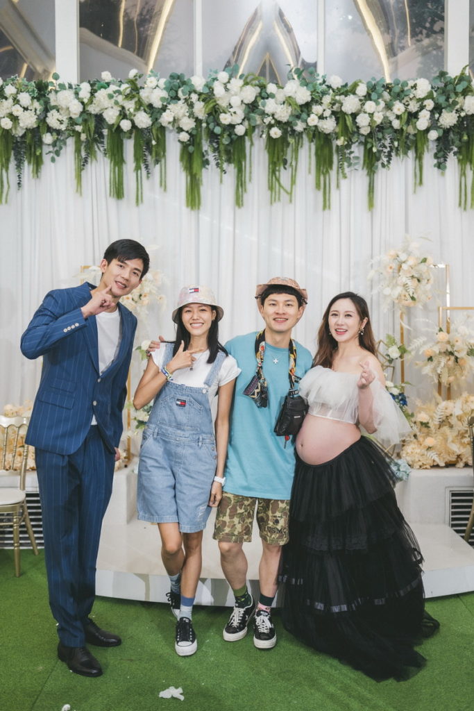 蔡允潔寶寶性別派對,好鄰居楊昇達、若綺夫婦到場祝賀