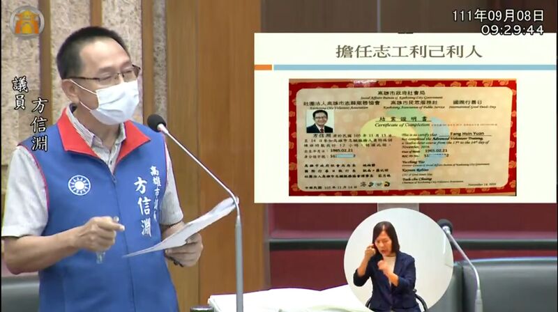 漾新聞|方信淵指高雄人的健康六都第五且逐年退步中
