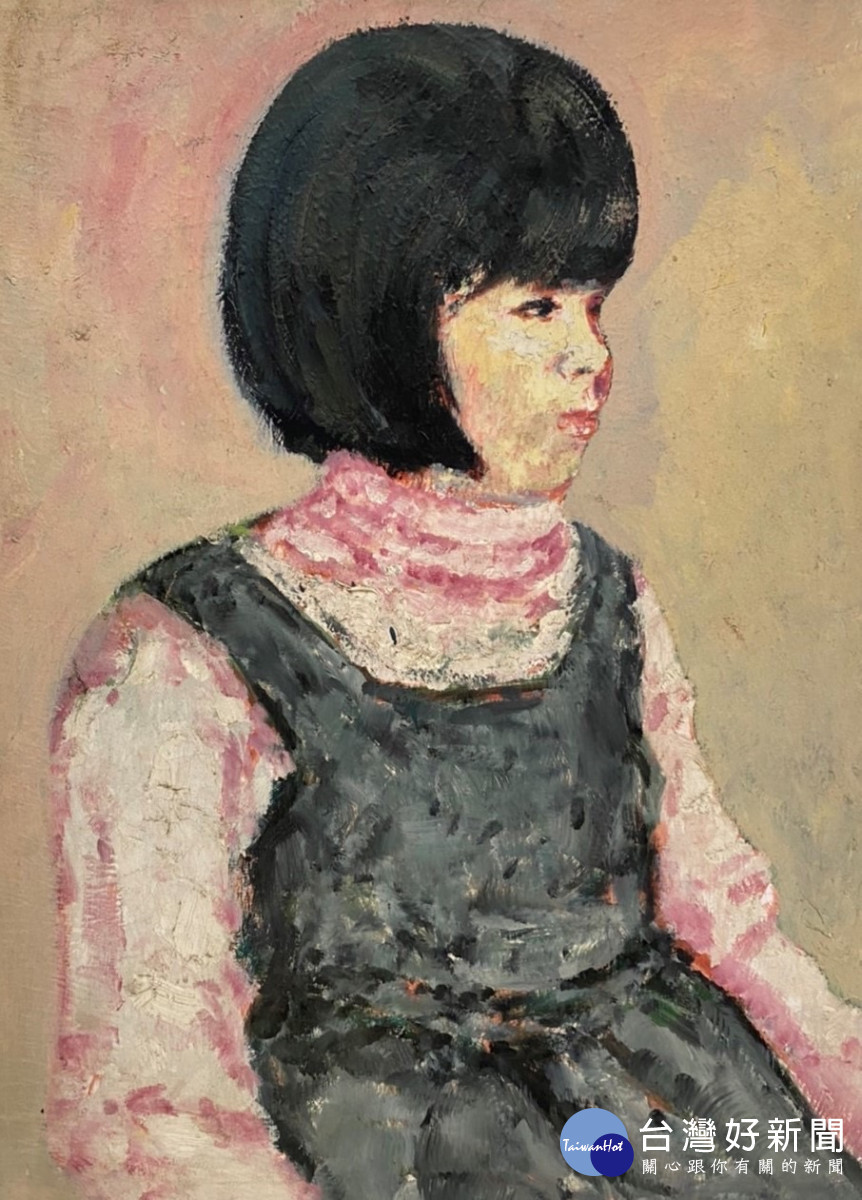 小女兒。90年代。油畫。73.5x53.5(cm)