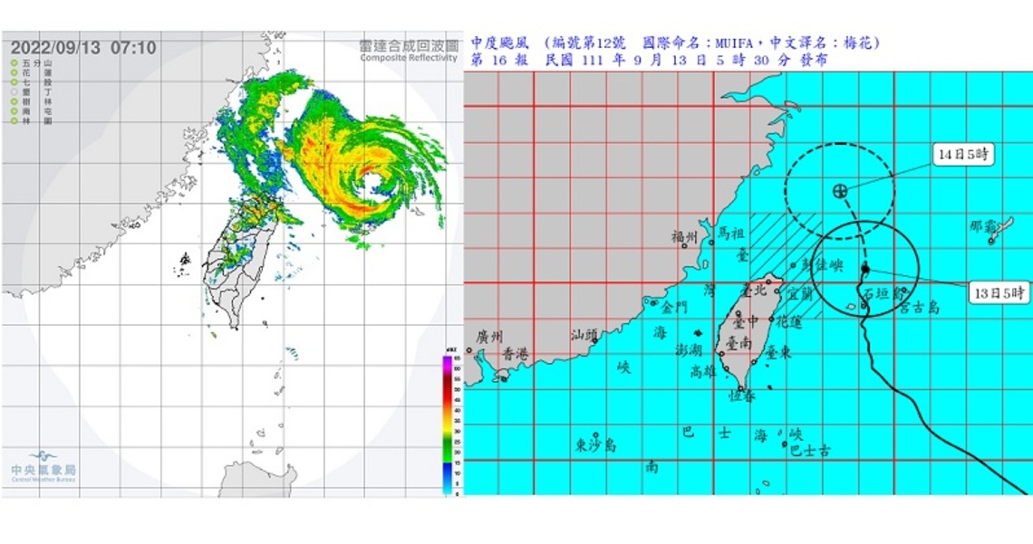 颱風外圍環流北東易降雨 沿海風強浪大有長浪